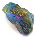 Dragon Poop Peacock Aura Quartz Point 04