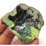 Titanium Aura Quartz Geode Half 01