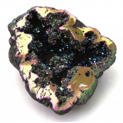 Titanium Aura Quartz Geode Half 02