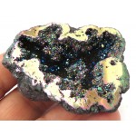 Titanium Aura Quartz Geode Half 02