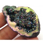 Titanium Aura Quartz Geode Half 03