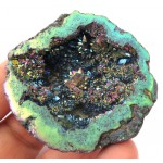 Titanium Aura Quartz Geode Half 06
