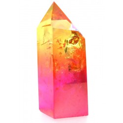 Candy Aura Quartz Gemstone Tower 08