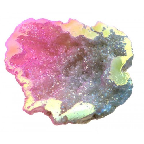 Pixie Aura Quartz Geode Half 04