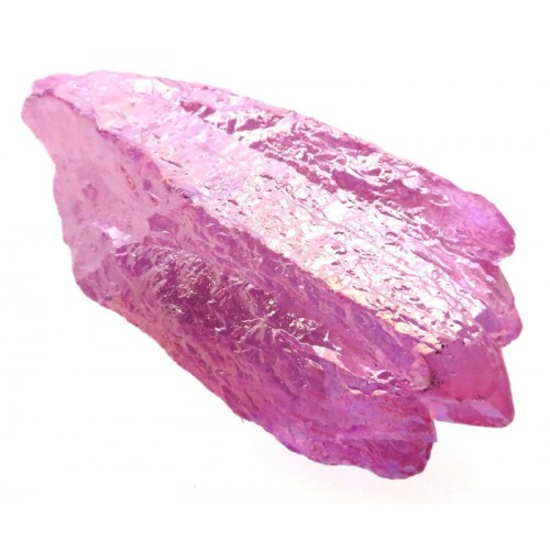 Unicorn Poop Rose Aura Quartz Point 11