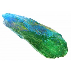 Dragon Poop Peacock Aura Quartz Point 15