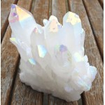 Angel Aura Quartz Gemstone Cluster Specimen 02