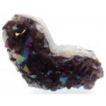 Amethyst Aura Gemstone Cluster Heart Specimen 04