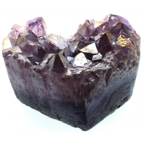 Amethyst Aura Gemstone Cluster Heart Specimen 05