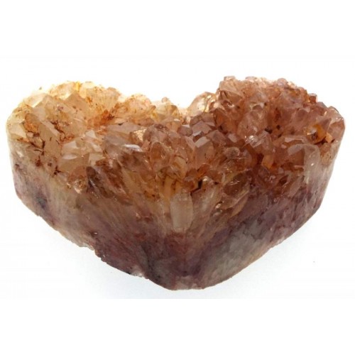 Natural Quartz Gemstone Cluster Heart Specimen 06