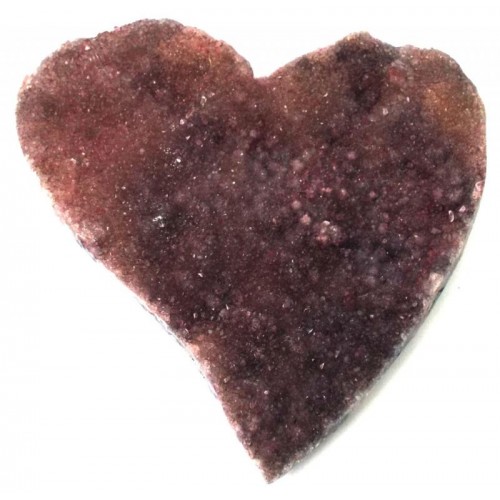 Druzy Amethyst Gemstone Heart