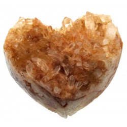 Natural Quartz Gemstone Cluster Heart Specimen 11