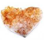 Natural Quartz Gemstone Cluster Heart Specimen 12