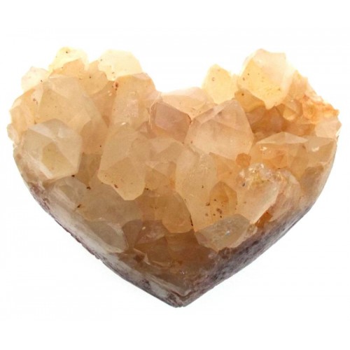 Natural Quartz Gemstone Cluster Heart Specimen 13