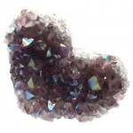 Amethyst Aura Gemstone Cluster Heart Specimen 07