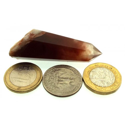 Rare Red Quartz Gemstone Point 03