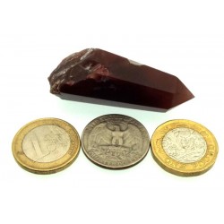 Rare Red Quartz Gemstone Point 12