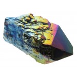 Elestial Titanium Aura Quartz Gemstone Point 04