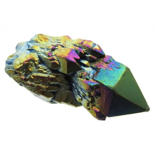 Elestial Titanium Aura Quartz Gemstone Point 05