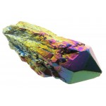 Elestial Titanium Aura Quartz Gemstone Point 05