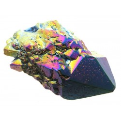 Elestial Titanium Aura Quartz Gemstone Point 07