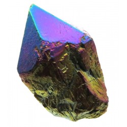 Elestial Titanium Aura Quartz Gemstone Point 08
