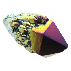 Elestial Titanium Aura Quartz Gemstone Point 14