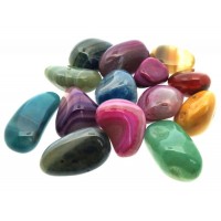 1 x Banded Indian Agate Tumblestone