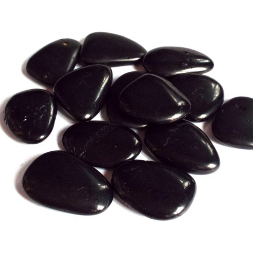 1 x Large Anthracite Flat Pebble Tumblestone