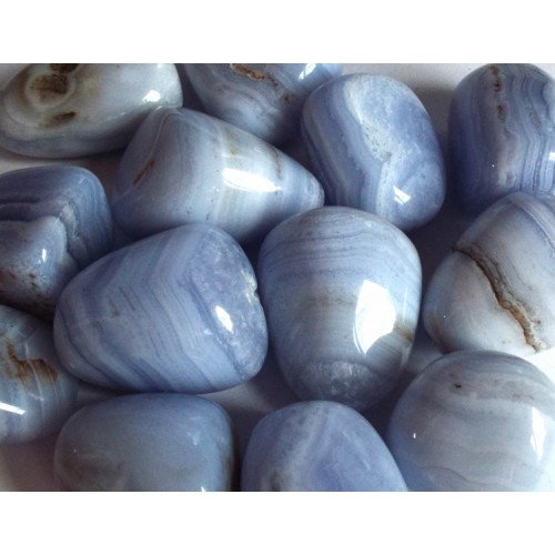 1 x Large Blue Lace Agate Tumblestone