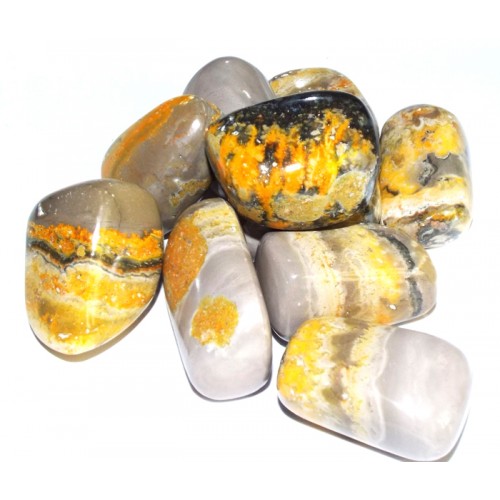 1 x Large Bumble Bee Jasper Tumblestone