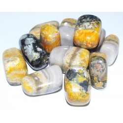 1 x Medium Bumble Bee Jasper Tumblestone