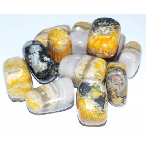 1 x Medium Bumble Bee Jasper Tumblestone