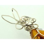 Baltic Amber Sterling Silver Wire Wrapped Pendant 01