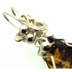 Baltic Amber Sterling Silver Wire Wrapped Pendant 04