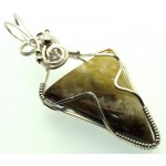 Baltic Amber Sterling Silver Wire Wrapped Pendant 09