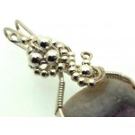 Tripache Star Amethyst Stalactite Silver Plated Wire Wrapped Pendant 01