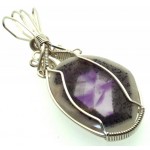 Tripache Star Amethyst Stalactite Sterling Silver Wire Wrapped Pendant 03