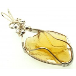 Avalon Sunset Andara Silver Plated Wire Wrapped Pendant 148