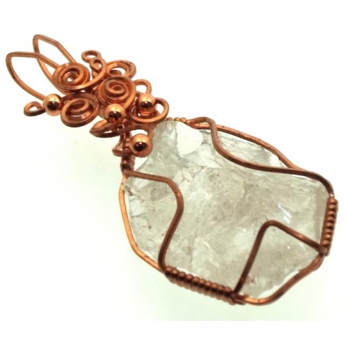 Cosmic Ice Andara Copper Wire Wrapped Pendant 331