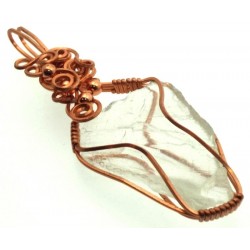 Cosmic Ice Andara Copper Wire Wrapped Pendant 337