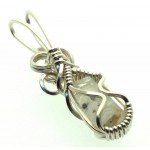 Phenacite Gemstone Sterling Silver Wire Wrapped Pendant 03