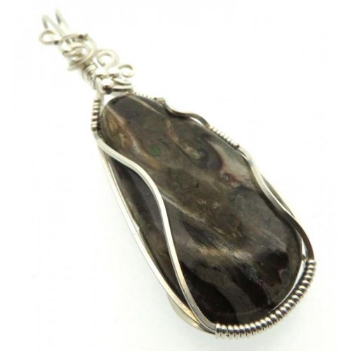 Rock Suji Kelsi Sterling Silver Wire Wrapped Pendant 02