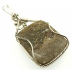 Mica and Quartz Sterling Silver Wire Wrapped Pendant 04