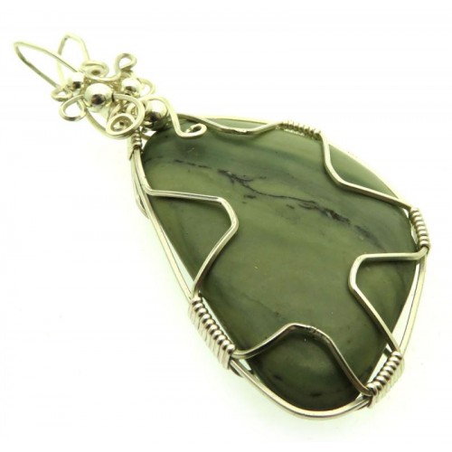 Infinite Silver Plated Wire Wrapped Pendant 01