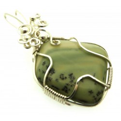 Infinite Silver Plated Wire Wrapped Pendant 02