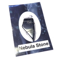 Nebula Stone Gemstone Sterling Silver Wire Wrapped Pendant 02