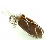 Cactus Quartz Silver Filled Wire Wrapped Pendant 02