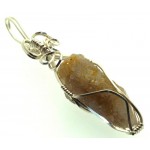 Cactus Quartz Silver Filled Wire Wrapped Pendant 03