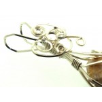 Cactus Quartz Silver Filled Wire Wrapped Pendant 05